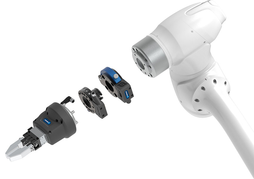 SISTEMA MODULAR DE PINZAS PLUG & WORK PARA COBOTS DE DOOSAN, TECHMAN Y UR